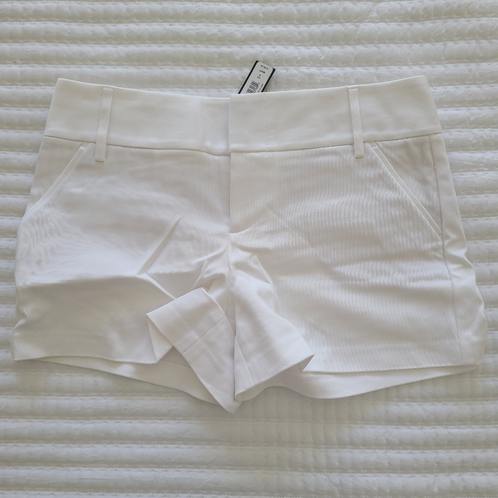 Alice +Olivia Classics white shorts